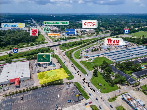 I-12 Interchange Build-To-Suit: 1747 Oneal Ln, Baton Rouge, LA 70816